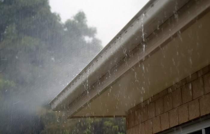 Overflowing gutters