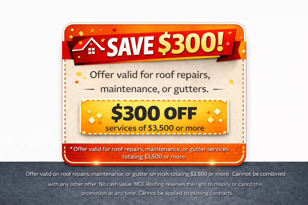 MCE Roofing Special Offer Coupon